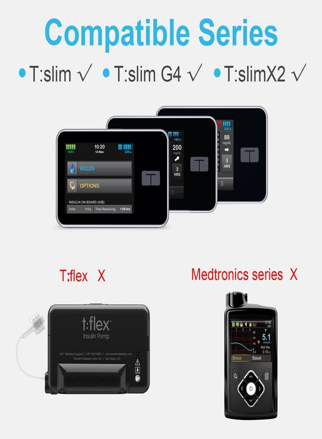 iGuerburn حافظة iGuerburn الدوارة 360 درجة لجهاز Tandem tslim X2، وحامل مضخة الأنسولين لجهاز t Slim/t:Slim G4، ومشبك حزام t: Holster غير قابل للسقوط أو الكسر بسهولة، ملحقات المضخة (أسود) - Image 2